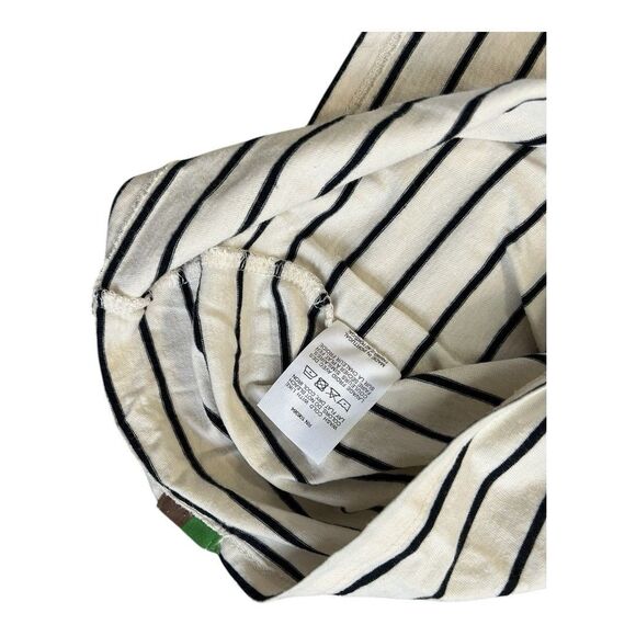 Women's Kule Black White The Modern Long Sleeve Cotton T-Shirt Top Size L - Picture 9 of 10